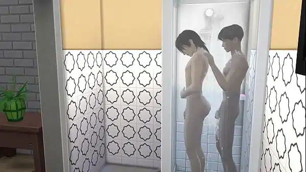 Handsome Couple gay asian boy sims4